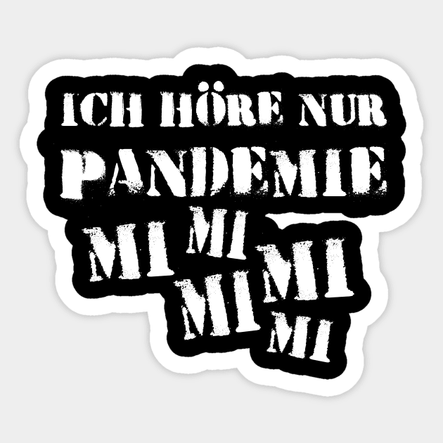 Pandemic Corona Sarcasm Sticker by TundC Design